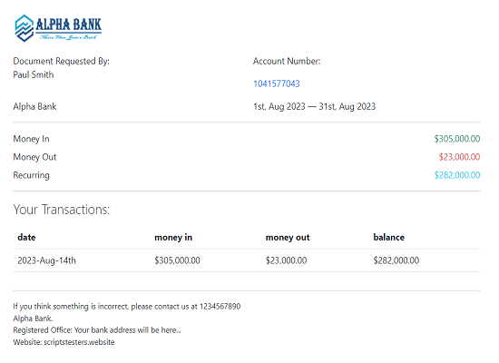 Online Banking Script with Multi-Currency Support – Alpha Bank